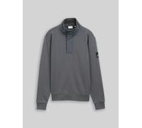 Tom Tailor - Troyer Sweatshirt mit Badge Darkest Olive - Gr. - S