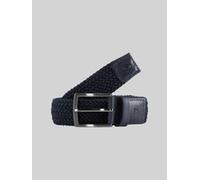 TOM TAILOR Herren TTJAMIE Elastischer Flechtgürtel mit eckiger Dornschließe, blau, Uni, Gr. 85