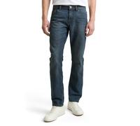 Straight-Jeans TOM TAILOR "MARVIN", Herren, Gr. 34, Länge 34, blau (mid stone blau grau denim34), Denim/Jeans, Obermaterial: 70% Baumwolle, 28% Polyester, 2% Elasthan, unifarben, straight fit knöchell