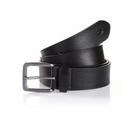 TOM TAILOR - Ledergürtel im Used Look black uni 90