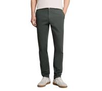 Chinohose TOM TAILOR, Herren, Gr. 38, Länge 34, schwarzest olive, Web, Obermaterial: 98% Baumwolle, 2% Elasthan. Futter: 65% Polyester, 35% Baumwolle, unifarben, slim fit lang, Hosen Chinohose, mit St