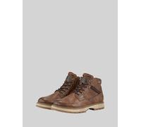 TOM TAILOR Herren Wasserdichte Schnürstiefeletten, braun, Uni, Gr. 40