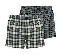Boxershorts TOM TAILOR "Dakota", Herren, Gr. XXL, grün (grün, dunkel, karo), Single Jersey, Obermaterial: 100% Baumwolle, kariert, bequem, Unterhosen, weich, bequem, basic, locker, atmungsaktiv, mit L