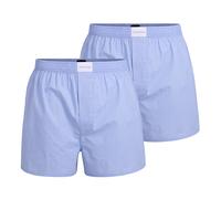 TOM TAILOR Herren Web-Boxershorts, 2er Pack - Pure Cotton, Westside C, kariert L Blau
