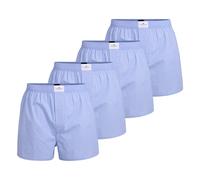 TOM TAILOR Herren Web-Boxershorts, 4er Pack - Pure Cotton, Westside C, kariert Blau M