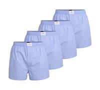 TOM TAILOR Herren Web-Boxershorts, 4er Pack - Pure Cotton, Westside C, kariert L Blau