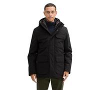 TOM TAILOR Herren Winterjacke mit Abnehmbarer Kapuze, 29999 - Black, XXXL