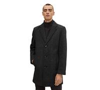 TOM TAILOR Herren Wollmantel 1032502, 30510 - Grey Marble Check Wool, XL