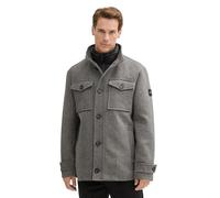 Tom Tailor Herren Wollmantel mit Brusttaschen,36084 - Steel Grey Wool Twill, XXXL