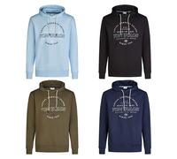 TOM TAILOR Hoodie Herren Regular Fit Kapuzenpullover Pullover Print | Schwarz Grün Blau S M L XL XXL 3XL