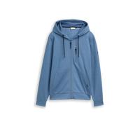 Tom Tailor - Hoodie Sweatjacke blue white blue fine stripe - Gr. - XL