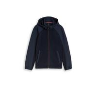 Tom Tailor - Hybrid Fleecejacke mit Kapuze sky captain blue - Gr. - XXXL