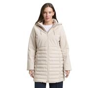 Tom Tailor - Softshell Hybrid Steppmantel mit Kapuze braun - Gr. - XL