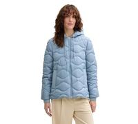 Tom Tailor - Hybrid Steppjacke mit Kapuze light blue indigo - Gr. - M