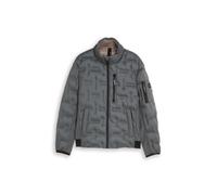 Tom Tailor - Hybrid Steppjacke mit verstaubarer Kapuze darkest olive - Gr. - L