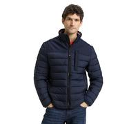 Tom Tailor Regular Fit Steppjacke mit seitlichen Stretcheinsätzen in Marine, Größe L