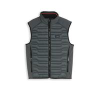 Tom Tailor - Hybrid Steppweste mit Stehkragen darkest olive - Gr. - XL