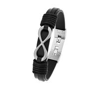 Tom Tailor Identarmband für Herren, Edelstahl, 20+1,5 cm, silber, Infinity-Anhänger, Geschenkidee, Armschmuck, Herrenschmuck, 2100689