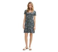 TOM TAILOR - Kleid mit Raffungen multicolor navy dot structure 44