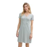 Tom Tailor Easy Jersey Kurzes Kurzarmkleid 38 Green White Tile Minimal