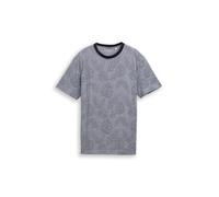 Tom Tailor - Jacquard T-Shirt mit Muster navy leaf jacquard design - Gr. - XXL