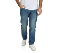 TOM TAILOR Jeans Herren Stretch Straight Fit Marvin Jeanshose Hose Denim Blau w34, Größe:34W / 30L, Farbvariante:Clean Mid Stone Blue Denim (10113)