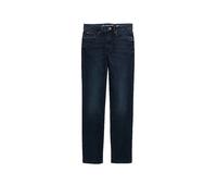 Straight-Jeans TOM TAILOR "Style ELVA", Damen, Gr. 27, Länge 30, blau (blau schwarz denim), Denim/Jeans, Obermaterial: 92% Baumwolle, 6% Polyester, 2% Elasthan. Futter: 65% Baumwolle, 35% Polyester, u