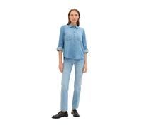 Tom Tailor Damen Jeansbluse 10113 mit Brusttaschen TENCEL™ Lyocell Jeansblau 38