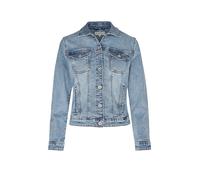 Jeansjacke TOM TAILOR, Damen, Gr. XS, clean light stone blau denim, Denim/Jeans, Obermaterial: 99% Baumwolle, 1% Elasthan. Futter: 100% Baumwolle, unifarben, regular fit hüftbedeckend, Rundhals, Jacke
