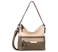TOM TAILOR Jule Damen Hobo Bag Schultertasche Mittelgroß Beige