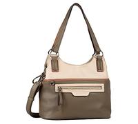 TOM TAILOR Jule Damen Shopper Umhängetasche Reißverschluss Groß Beige