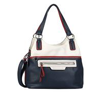 TOM TAILOR Jule Damen Shopper Umhängetasche Reißverschluss Groß Blau