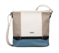 Hobo TOM TAILOR "Juna", Damen, Gr. B/H/T: 33cm x 28cm x 12,5cm, blau, Polyurethan, gepflegt, kontrastfarbene Details, mehrfarbig, Taschen Hobo, aus soft genarbtem ledrigen Material mit glänzenden Meta