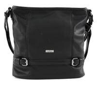 TOM TAILOR Juna Damen Hobo Bag Schultertasche Mittelgroß Schwarz