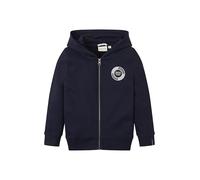 TOM TAILOR Jungen 1029979 Kinder Sweatjacke Mit Logo-Print, 10668 - Sky Captain Blue, 128-134 EU