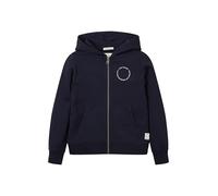 TOM TAILOR Jungen 1029982 Kinder Sweatjacke Mit Print Aus Bio-Baumwolle, 10668 - Sky Captain Blue, 140 EU