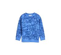 tom tailor kids - Oversize Sweatshirt mit Allover-Print blue shaded spray design, 104/110