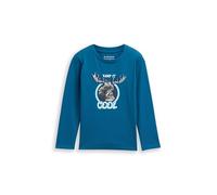 Tom Tailor Jungen 1048529 Kinder Langarmshirt mit Wendepailletten (1er Pack)