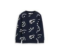TOM TAILOR Jungen 1048546 Sweatshirt mit Allover-Print, 39086 - Happy Glow in the Dark Design, 116/122