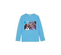 TOM TAILOR Jungen Kinder Langarmshirt mit Foto-Print , rainy sky blue, 92/98