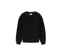 TOM TAILOR Jungen Kinder Oversize Sweatshirt aus Fleece mit Stickerei, 36423 - Heavy Black, 140