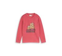 TOM TAILOR Jungen Sweatshirt mit Print, rot, Uni, Gr. 116/122