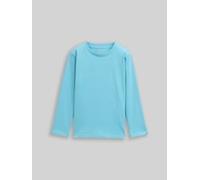 TOM TAILOR Jungen Langarmshirt mit Rückenprint, blau, Uni, Gr. 104/110