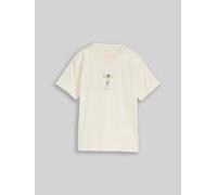 TOM TAILOR Jungen Oversize T-Shirt mit Foto-Print auf der Rückseite, weiß, Uni, Gr. 128/134