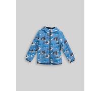 Softshelljacke TOM TAILOR, Jungen, Gr. 116/122, blau ocean friends design, Softshell, Obermaterial: 100% Polyester. Futter: 100% Polyester, bedruckt, regular fit normal, elastischer Bund, Jacken Softs