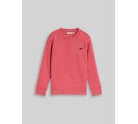Sweatshirt TOM TAILOR, Jungen, Gr. 128/134, pink (berry rot), Sweatware, Obermaterial: 70% Baumwolle, 30% Polyester, regular fit taillenbedeckt, Rundhals, Rippbündchen, Sweatshirts Sweatshirt, mit Log