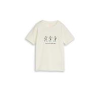 tom tailor kids - T-Shirt mit Foto-Print wool white - Gr. - 134