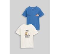TOM TAILOR Jungen T-Shirt im 2er-Pack, weiß, Uni, Gr. 128/134