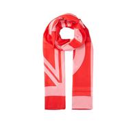 TOM TAILOR Denim 1045742 Schal, 37427-Red Pink Abstract Wording, OneSize