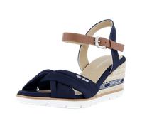 Tom Tailor Keilsandaletten für Damen, blau, Größe 40 EU